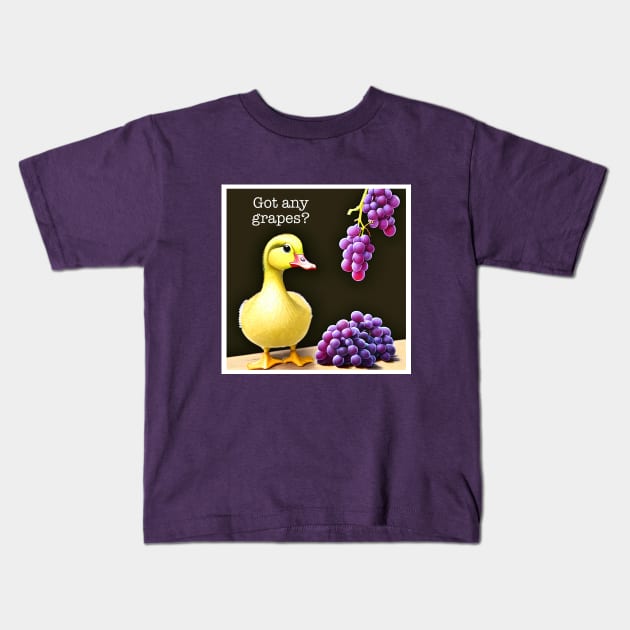 Got any Grapes - Realistic Kids T-Shirt by Sketchy